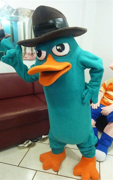 Perry the Platypus blue duck Mascot Costume Adult Costume deguisement ...