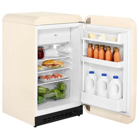 Buy online Retro mini fridge SMEG FAB10LP 130L Cream in Israel