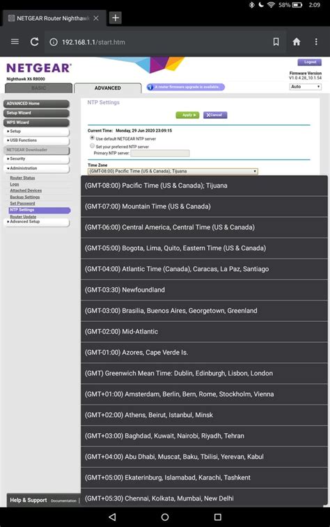 58% NETGEAR Router Nighthawk X NETGEAR' Firmware Version Nighthawk R8000 V1.0.4.28_10.1.54 ...