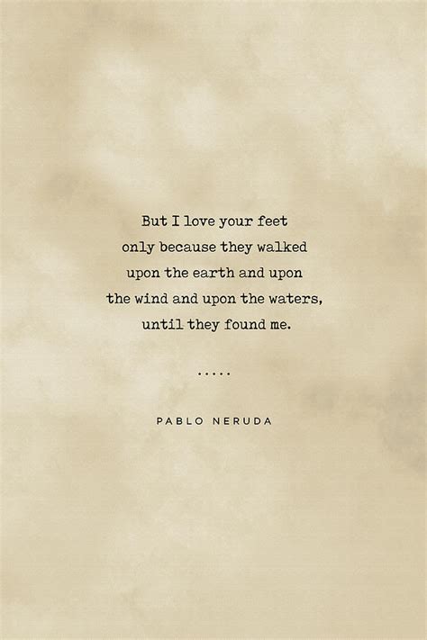 Pablo Neruda Quote on Love 07 - Typewriter quote on Old Paper - Literary Poster - Book Lover ...