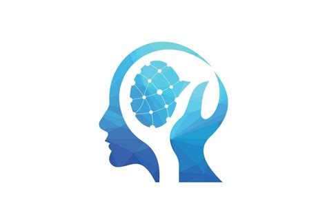 Creative human brain abstract vector logo design template. 32164976 ...