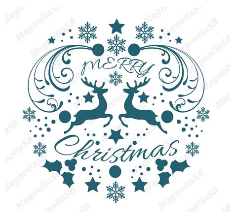 Christmas Frame Svg Christmas Svg Cut File for Cricut - Etsy