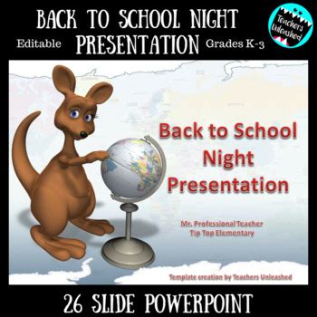 Back to School Night Presentation {Editable} by Teachers Unleashed