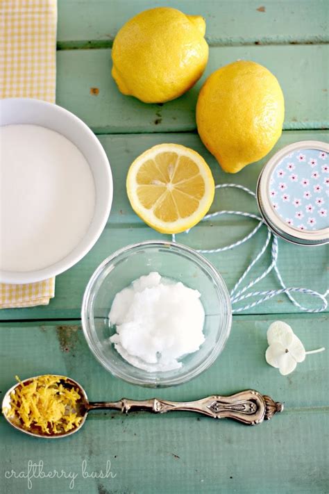 Super easy sugar lemon scrub recipe