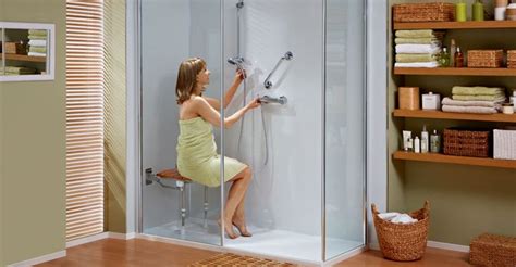 small bathroom disabled shower enclosures - Google Search Grab Bars In ...