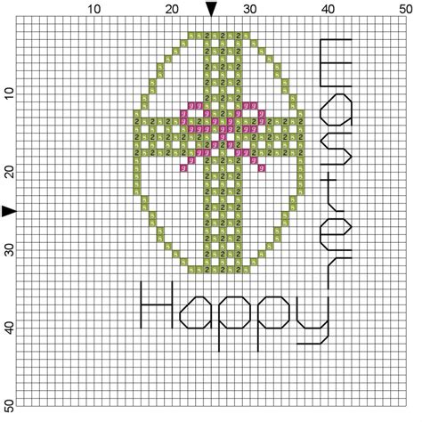 Free Cross Stitch Pattern- Easter Egg - Bond With Karla