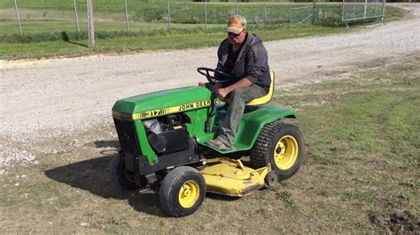 John Deere 317 garden tractor selling on BigIron Online Auction June 7th 2017 - YouTube