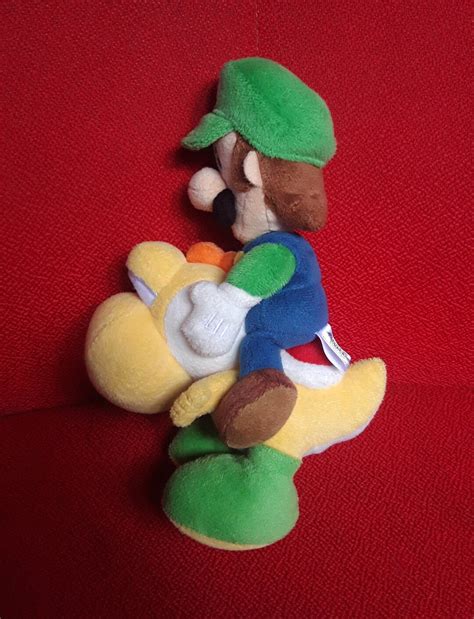 Luigi Super Mario Ride Yoshi SANEI Nintendo Plush Stuffed Doll Soft Toy ...