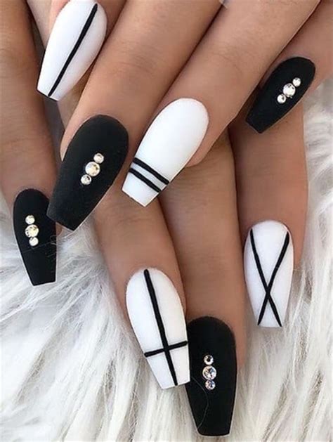 70+ Matte Black Coffin Nail Ideas Trend in Cool 2019 | Black coffin ...