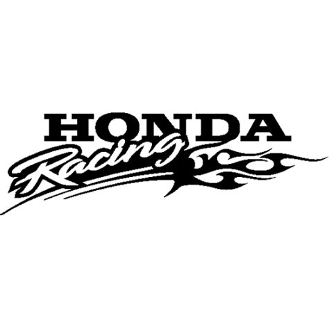 Sticker et autocollant Honda racing gauche