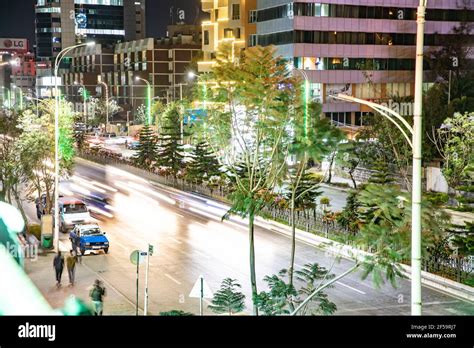 Addis Ababa, Ethiopia Nightlife around Bole Stock Photo - Alamy