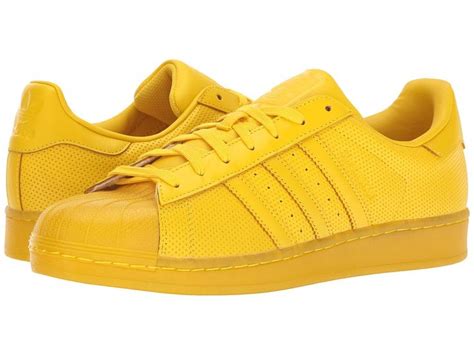 adidas Superstar AdiColor Originals Athletic Shoes Yellow/Yellow/Yellow ...