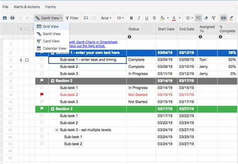 Free Gantt Charts in Excel: Templates, Tutorial & Video | Smartsheet