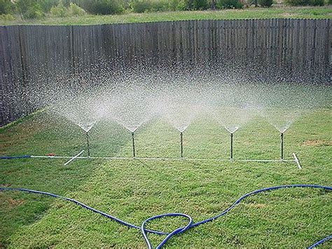 Homemade PVC Water Sprinkler | Garden watering system, Water sprinkler, Garden irrigation system