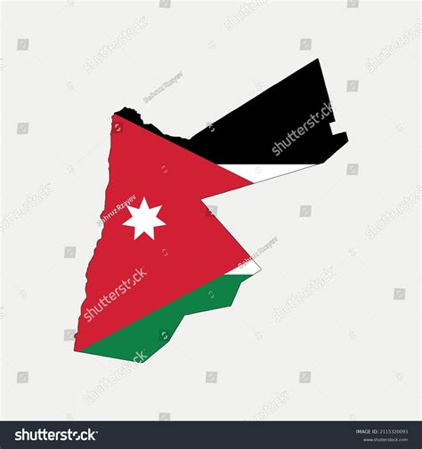 Map Jordan Country Flag Region Outline Stock Vector (Royalty Free) 2115320093 | Shutterstock