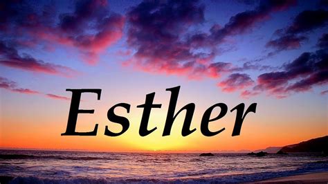 Qué significa Esther