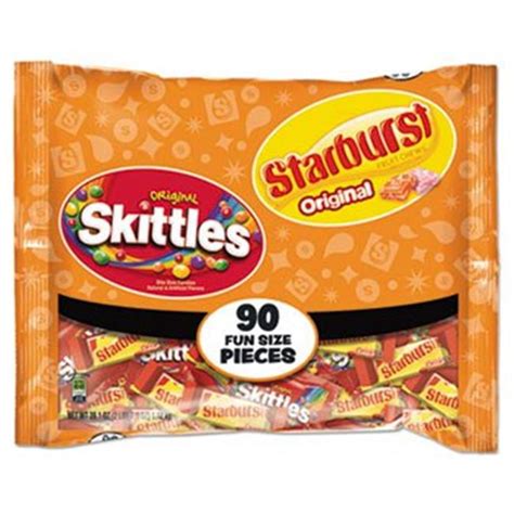 Wrigleys 34777 Halloween Skittles & Starburst Fun Size Candy - Walmart.com