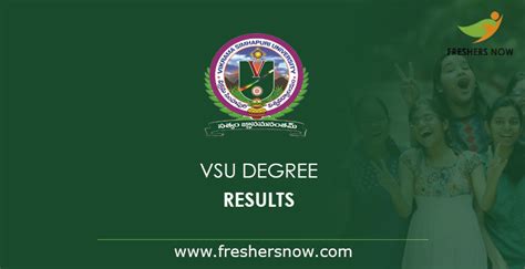 VSU Result 2023 (Released) | UG, PG Sem Results