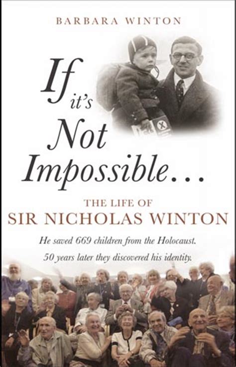 Barbara Winton Sir Nicholas Winton Biography