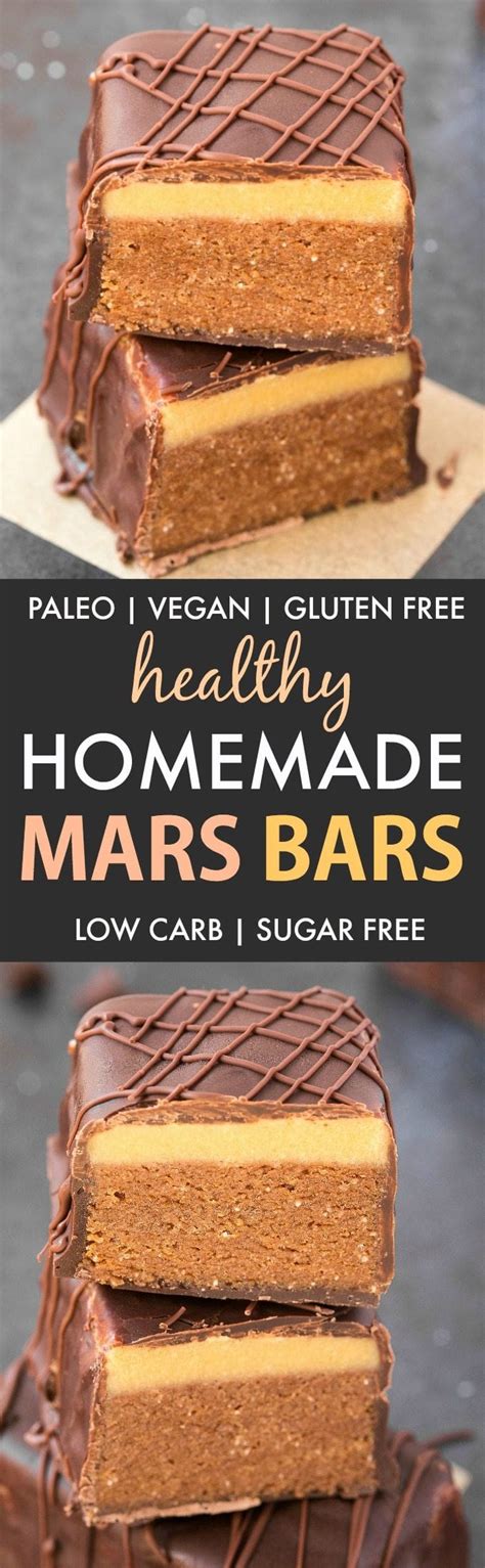 Healthy Homemade Mars Bars (Paleo, Vegan, Gluten Free)