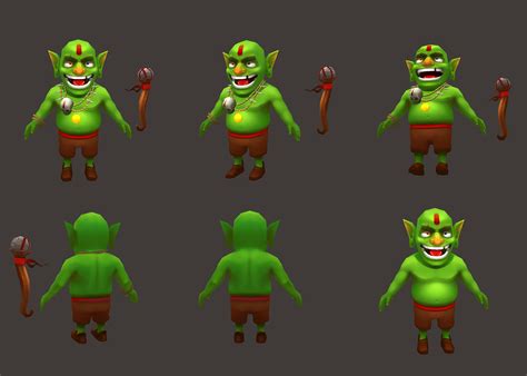 clash of clans goblin king 3D study by painterhoya on DeviantArt