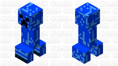 Blue creeper Minecraft Mob Skin