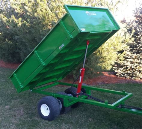 ATV Dump Trailer with side by side walking axels | Dump trailers, Atv dump trailer, Tractors