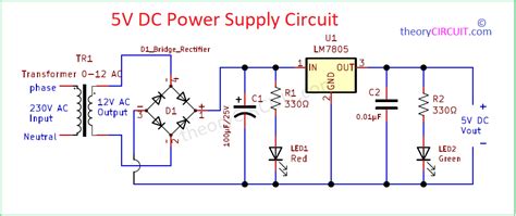 5V DC Power Supply Circuit