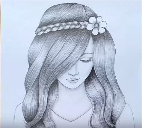 Pencil Sketches Of Girls, Pencil Drawing Images, Pencil Drawings For ...