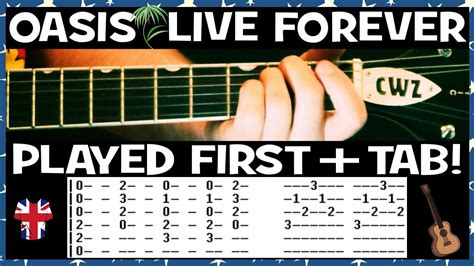 Oasis Live Forever Guitar Chords Lesson & Tab Tutorial + Solo / Rick and Morty - YouTube