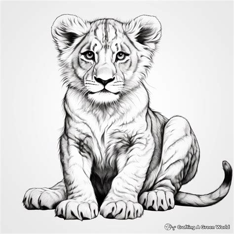 Lion Cub Coloring Pages - Free & Printable!