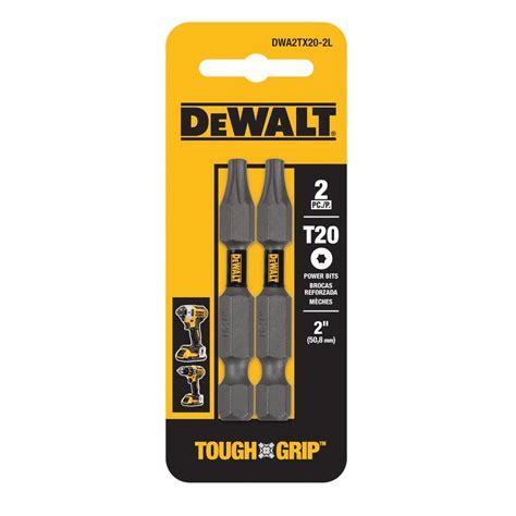 DEWALT Tough Grip 2-Piece 2-in T20 Torx Shank Screwdriver Bit at Lowes.com