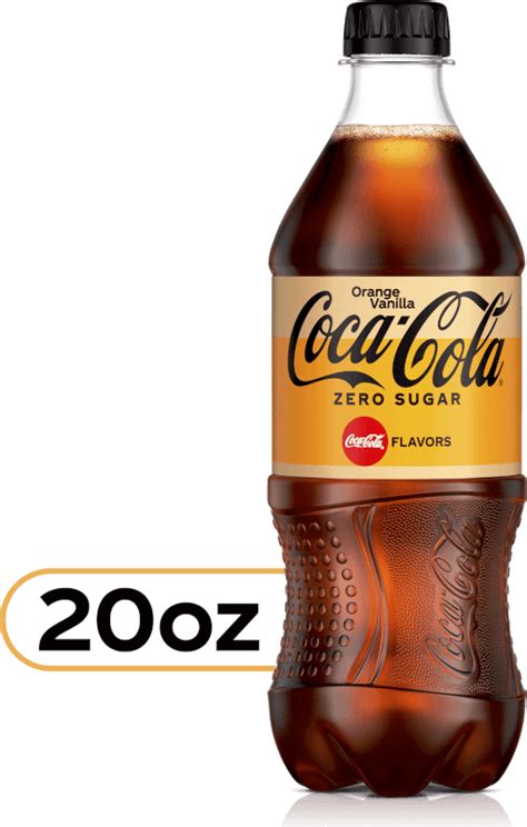 Coca-Cola Orange Vanilla Zero Sugar Diet Soda Sugar Free Soft Drink, 20 ...