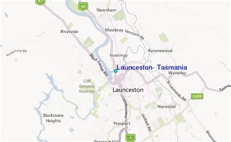 Launceston, Tasmania Tide Station Location Guide