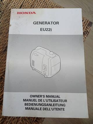 Manual generador Honda EU22i de segunda mano por 3 EUR en Villanueva de la Cañada en WALLAPOP