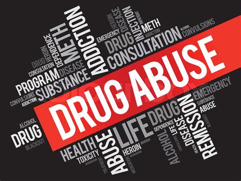 Drug Abuse word cloud collage | Stock vector | Colourbox