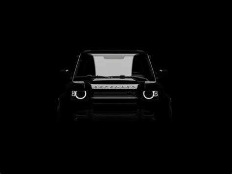 Wallpaper dark, front view, land rover defender, 2023 car desktop wallpaper, hd image, picture ...