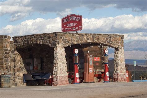 Route 66 Gas Station Arizona Stone Building Usa Photo Background And Picture For Free Download ...