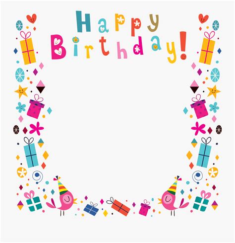 Birthday Border , Free Transparent Clipart - ClipartKey