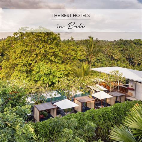 THE BEST HOTELS IN BALI