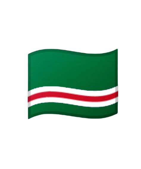 Chechen Republic of Ichkeria Google Flag Emoji 1/2 by ShizukaCo on DeviantArt