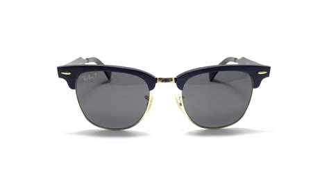 Ray-Ban P Clubmaster Aluminium Noir RB3507 136/N5 51-21 Polarisés ...