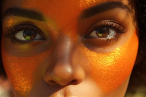 Premium AI Image | Closeup shot of the eyes of an African woman