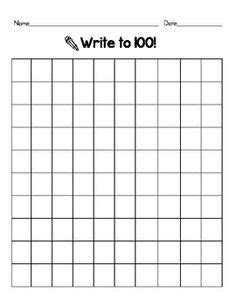 Blank 100 Chart | 100 chart printable, 100 chart, Hundreds chart printable