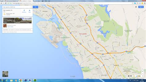 San Leandro California Map - United States