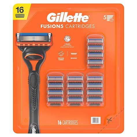 Gillette Fusion5 Men's Razor Blades, 16 ct. | BJ's Wholesale Club