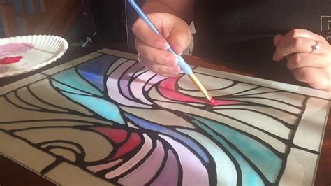 Easy Fake Stained Glass - YouTube