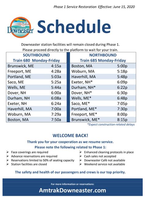 Amtrak Downeaster Schedule 2025 - Drucie Modestine