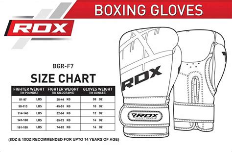 RDX Products Size Charts & Measurement Guide | RDX® Sports | RDX® Sports UK