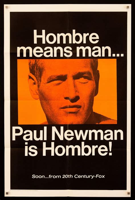 Hombre Movie Poster 1966 | Movie posters, Movie posters vintage, Hombre